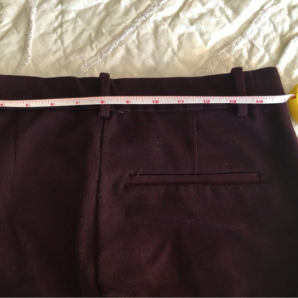 H&M maroon/cranberry red capris - size 6 / 38 - Picture 3 of 6